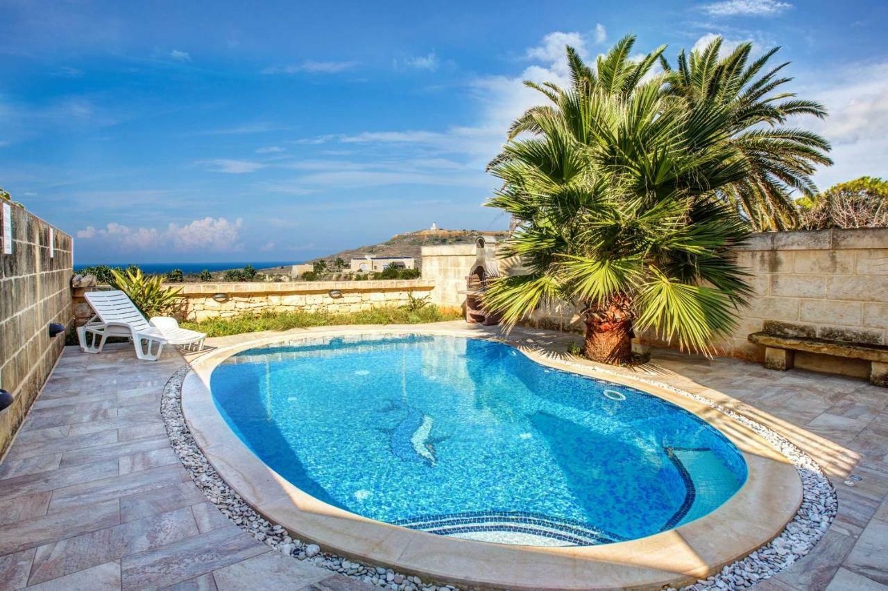 Il-Veduta Holiday Farmhouse With Sunny Private Pool In Island Of Gozo Għarb Exteriér fotografie
